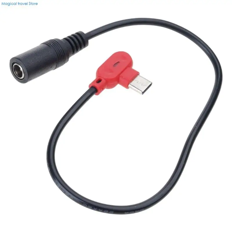N2UB Design USB C Power Cable 5.5x2.1mm Female Port Plastic Construction 3A Rating
