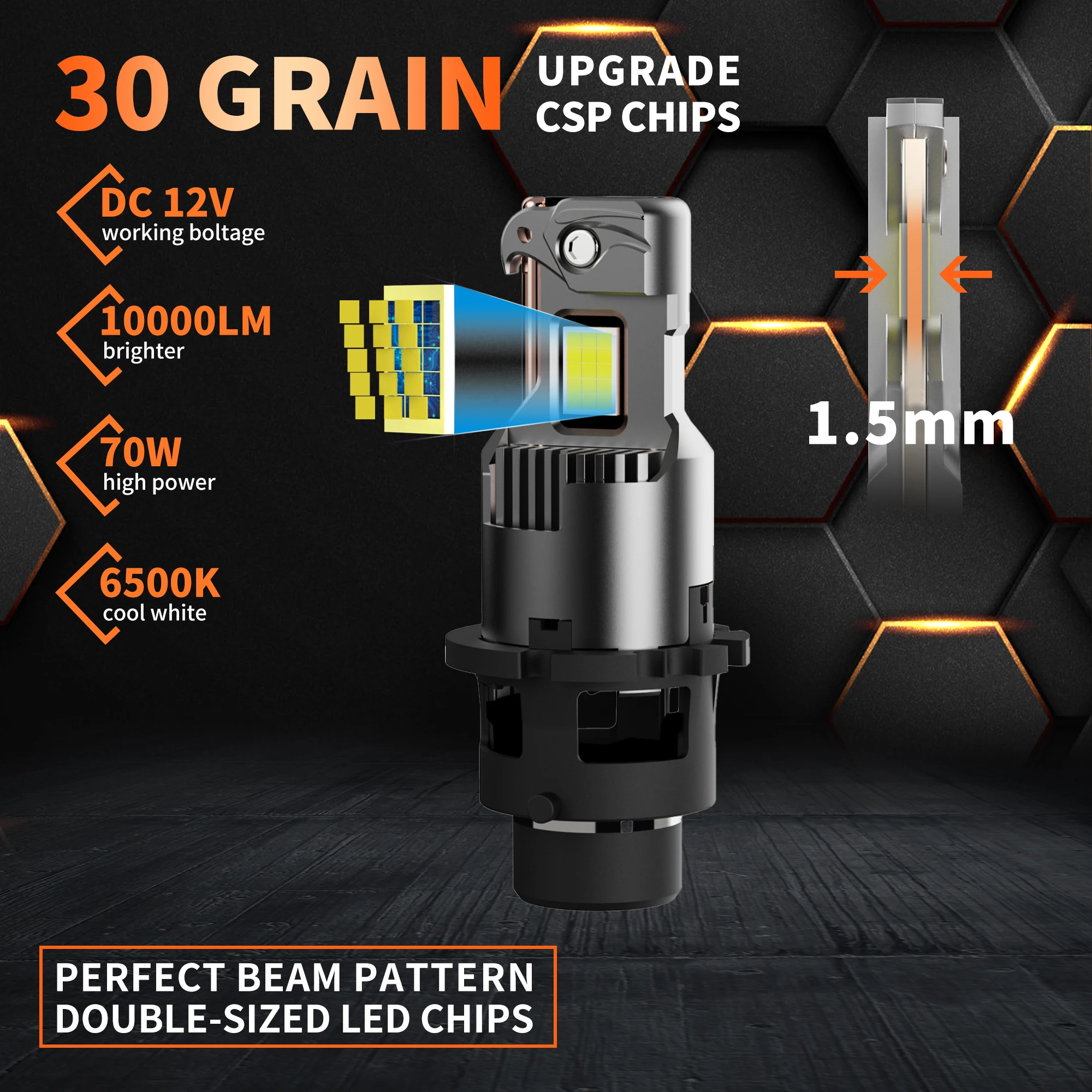 XSTORM D2S D4S LED Headlight Canbus Car Headlights Bulbs D3S D1S LED Lights High Power 1000W 100000LM Turbo Lamp 6000K Plug&Play