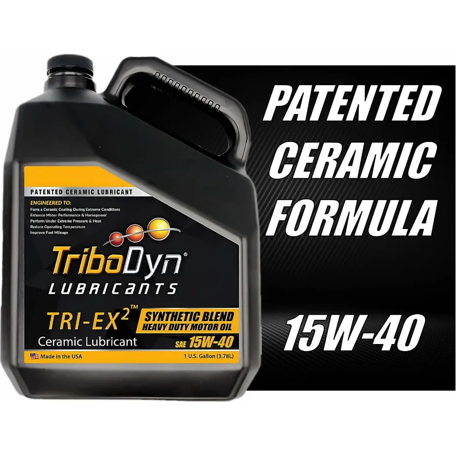 TRIEX2 15W40 زيت محرك صناعي عالي التحمل مع طلاء سيراميك حاصل على براءة اختراع لإصلاح الملابس لمحركات عالية الأداء مثالية f #2