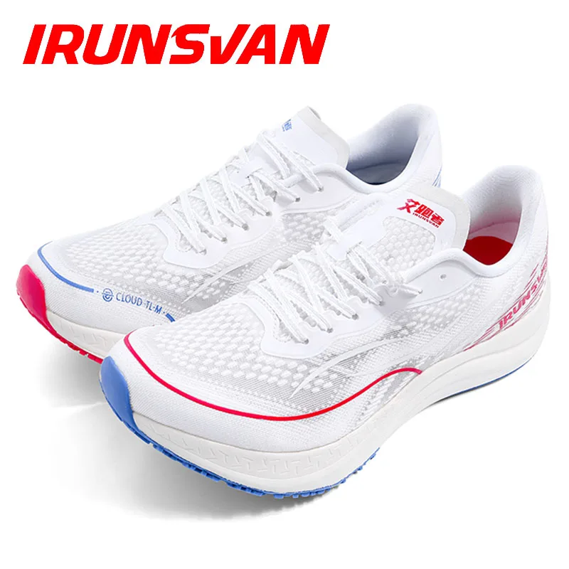 IRUNSVAN FEIRAN GT1.0 Marathon Nylon Carbon Plate Sneakers Ultra Light Cushioning Road Running Shoes Gym Training Shoes