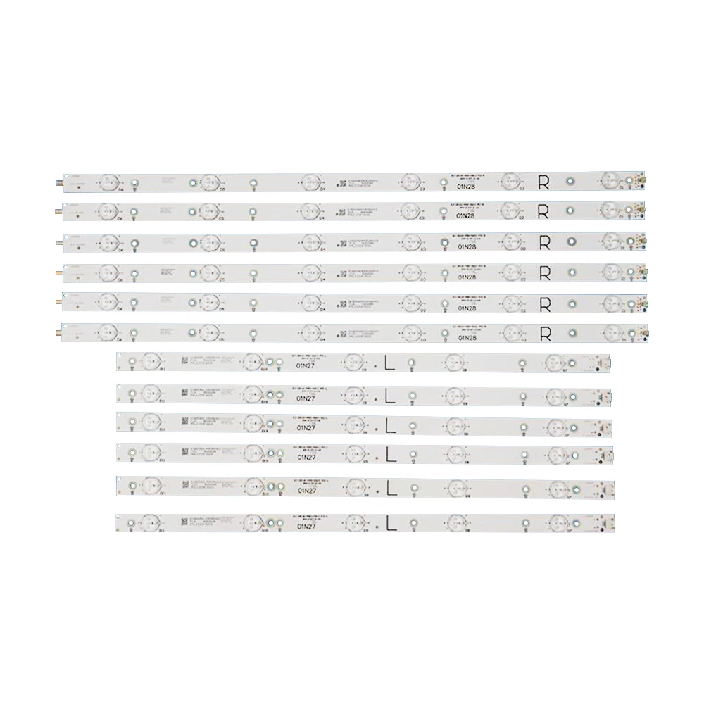 

LED Strip(12)For 49PUK4900/12 49PUT4900 49PFS5301 49PUF6701 EVTLBM490E0601-AK-3 R EVTLBM490E0501-AJ-3 L 01N27 01N28 LBM490E0501