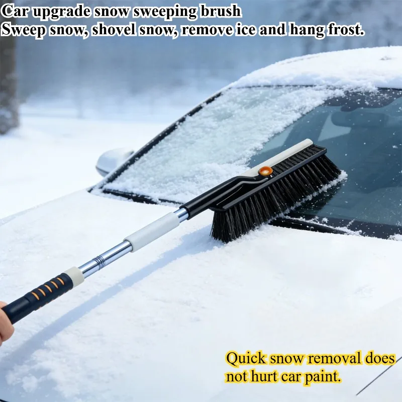 Car snow shovel snow brush multifunctional car cleaning brush, tool car glass frosting artifact spring and winter supplies.