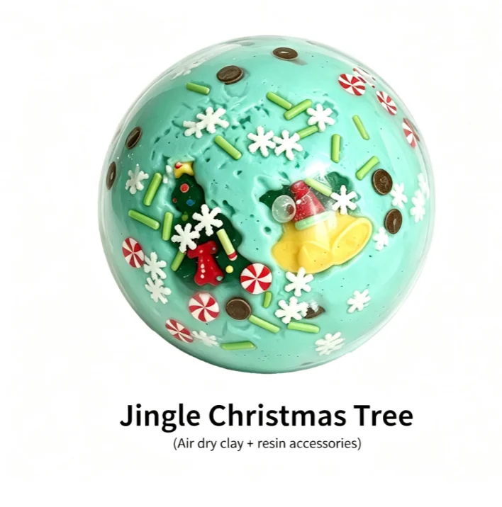 High appearance handmade ball for decompression and kneading, with multiple styles of resin accessories filled with crystal mud
