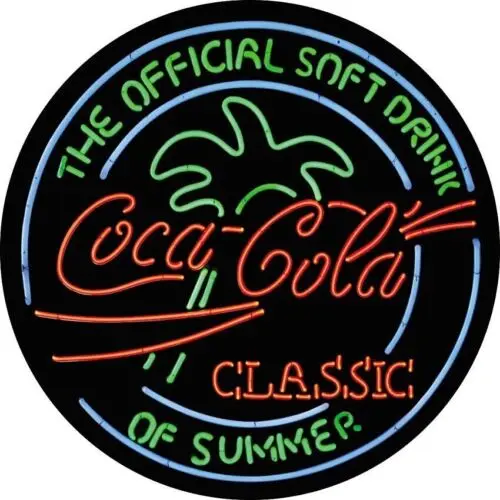 Tin Signs Coke Classic Round The Official Soft Drink of Summer 2426