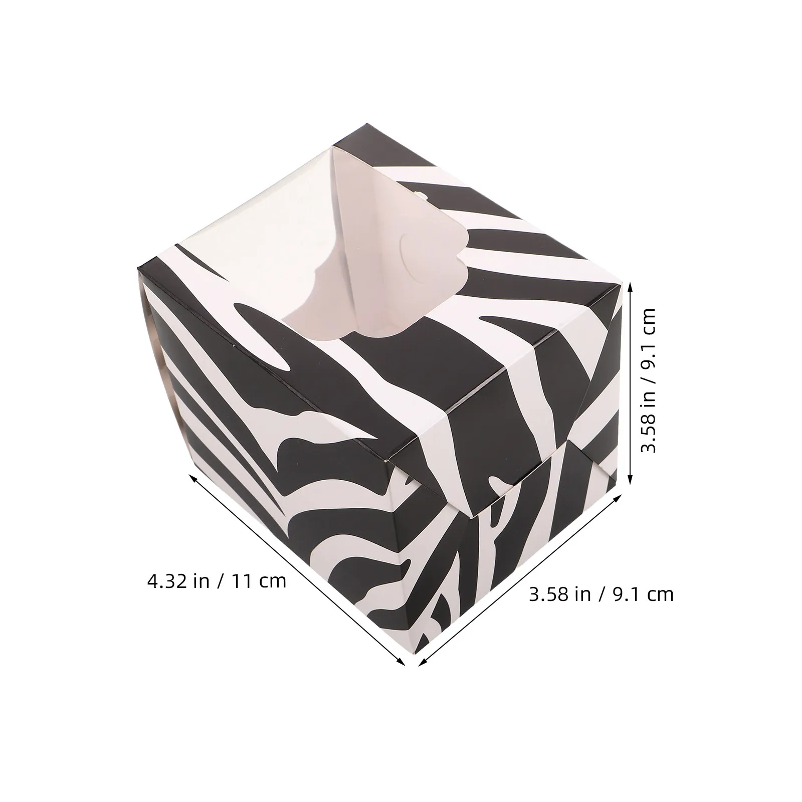 Kraft Cupcake Carrier Boxes with Clear Window Eco Friendly Bakery Packaging for Cafe and Home Baking