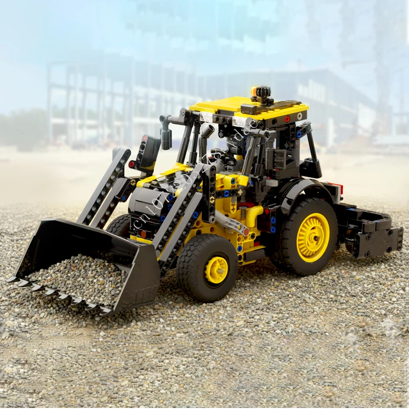 968PCS MOC City Transportation Tractor Loader Truck Model Building Blocks Bricks DIY Creative Assembly Toys Holiday Kids Gift