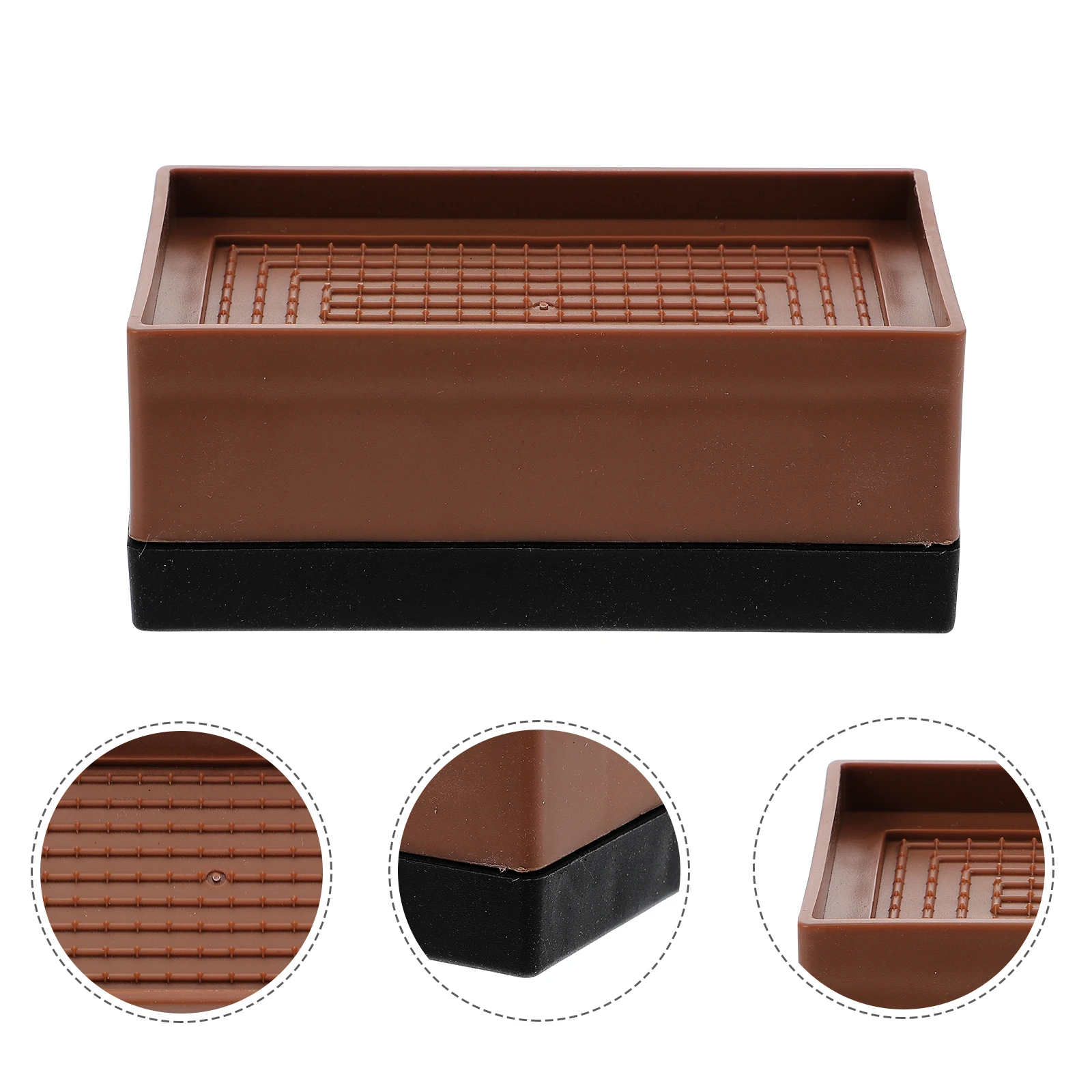 

4pcs Furniture Risers Heavy Duty Non-Slip Pads For Bed Sofa Cabinet Table Chair Refrigerator Leg Lifts Height Adjusters