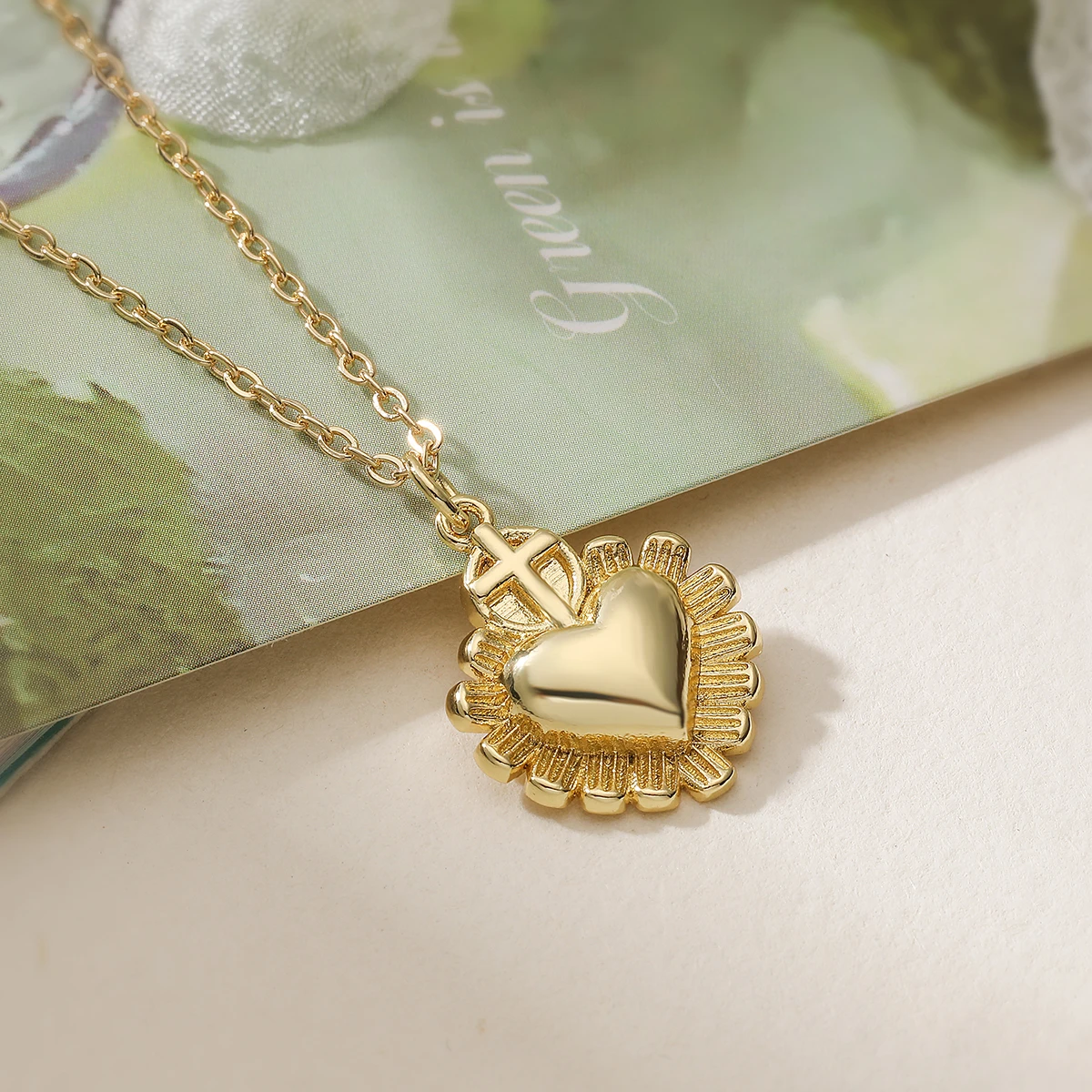 NEWBUY 2026 Fashion Gold Color Cute Heart Pendant Necklaces For Women Vintage Bohemian Style Party Jewelry Femme Bijoux
