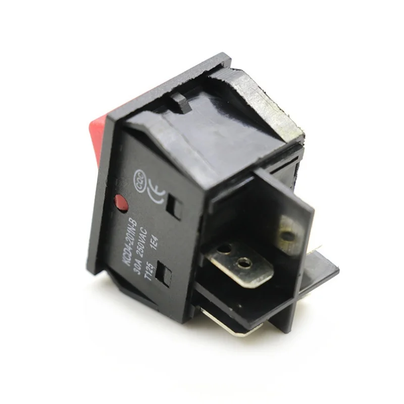 KCD4 20A 25A 30A 35A 40A on off 4p 6p led light rocker switch for welding machine with good price from yueqing factory