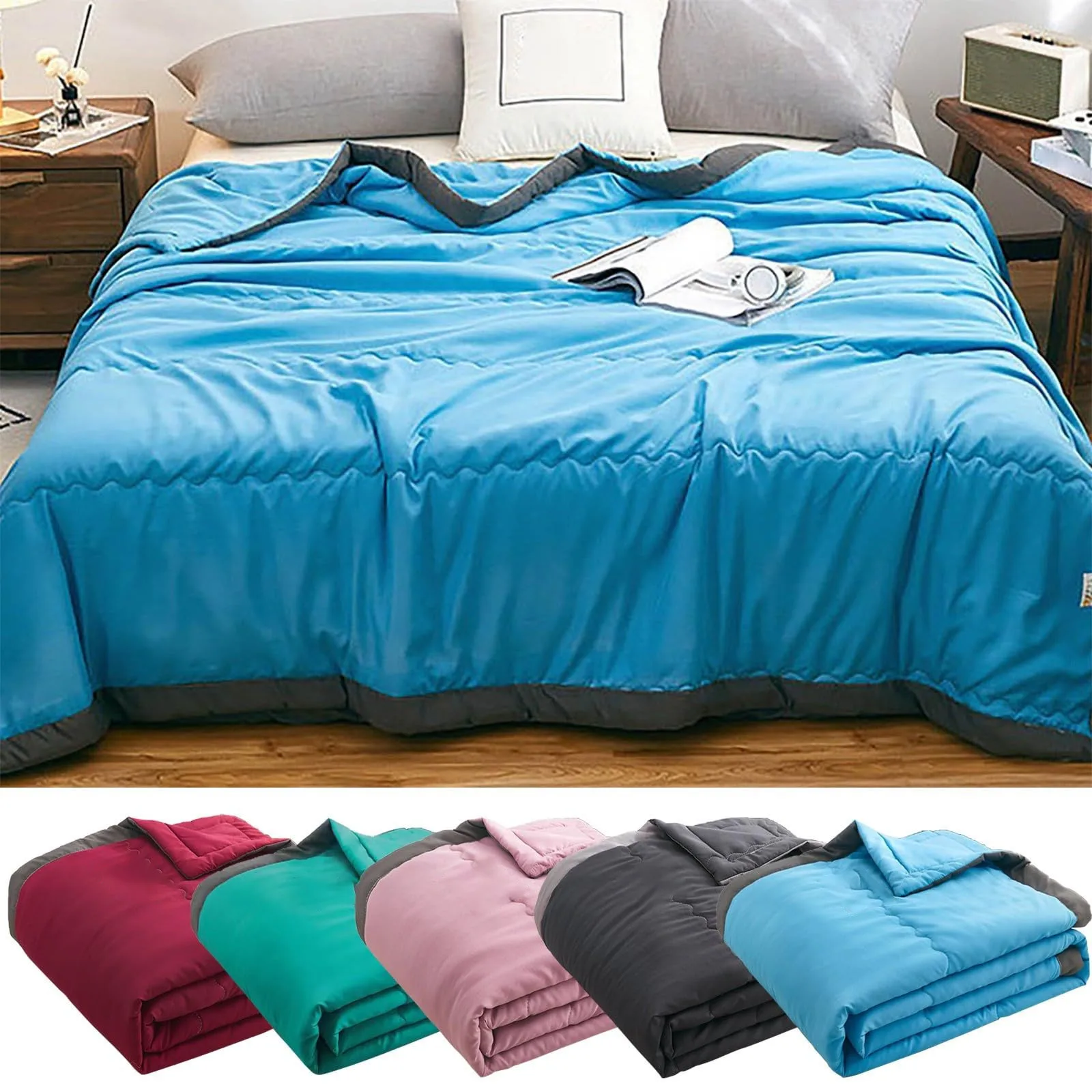 Summer Cooling Blanket For Bed Weighted Blankets For Hot Sleepers Adults Kids Home Couple Bed Air Condition Comforter Quilt