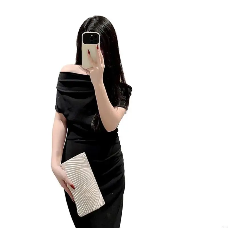 

Elegant Evening Bag Flap Closure withShoulder Strap Clutch Handbag for Women 20CA