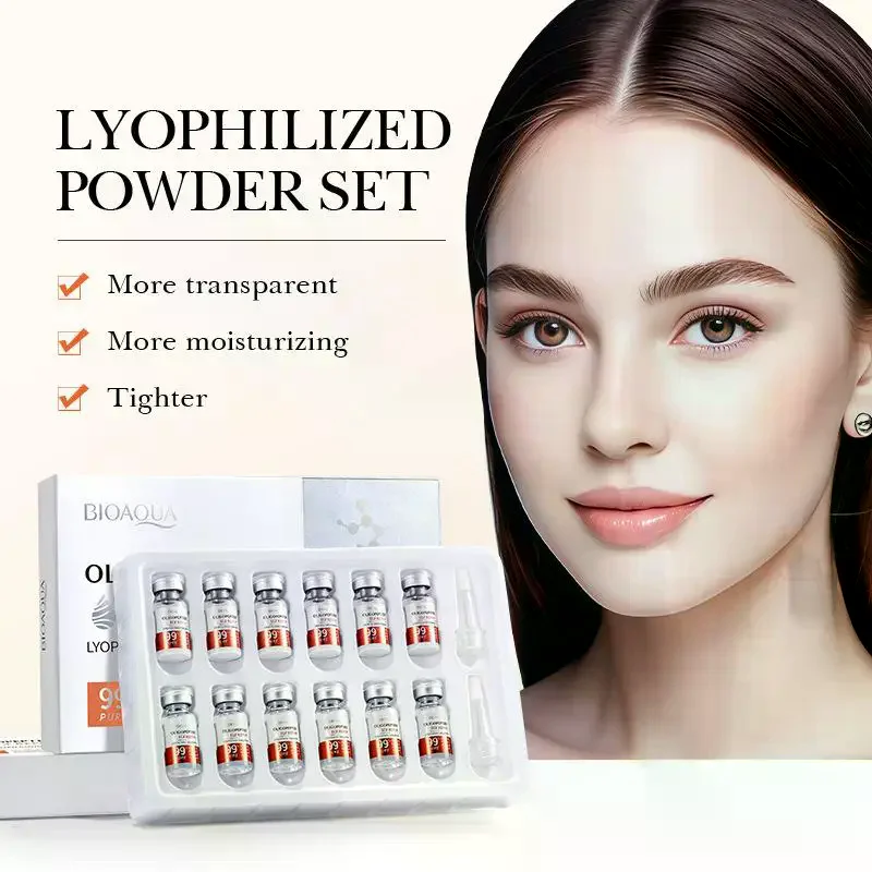 /YOV/Sensitive Skin Moisturizing And Smoothing Hyaluronic Acid Cream Oligopeptide Face Skin Repair Freeze-dried Powder Kit 1 Se