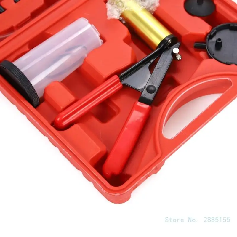 2 in 1 Automobile Handhelds Vacuum Brake Bleeder for Motorbike 16pcs Brake System Bleeding Tool