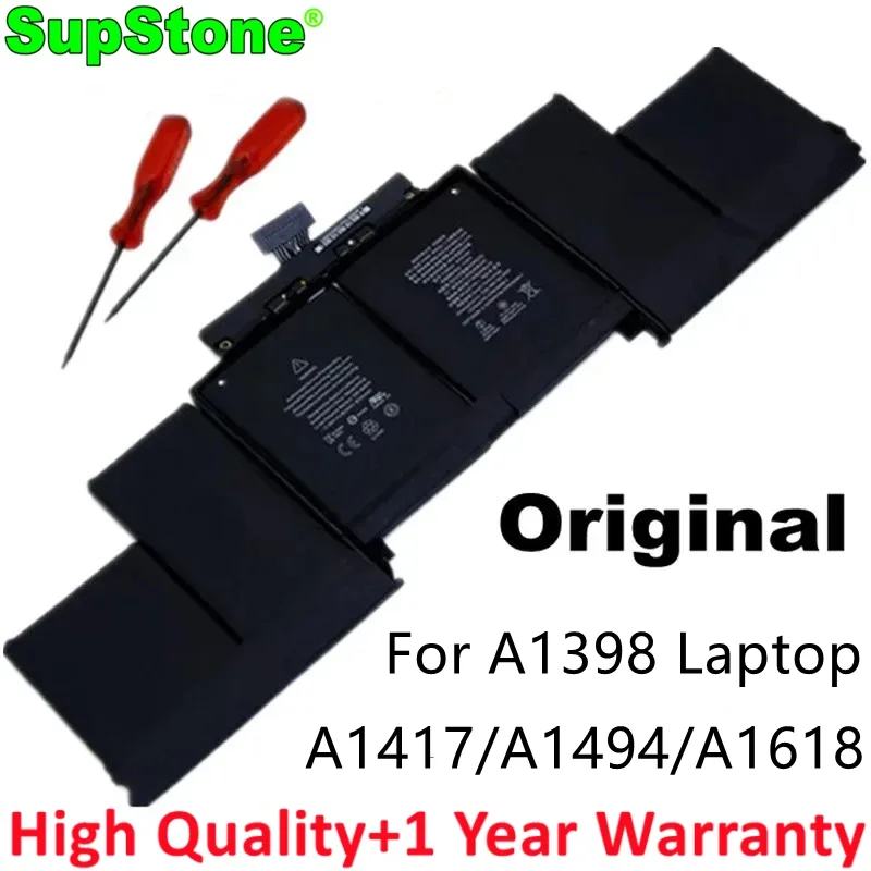 

A1618 Laptop Battery For Apple MacBook Pro 15" Retina A1398 020-00079 MJLQ2LL/A MJLT2LL MC975 MC976 ME665 ME293 EMC2909 EMC2910