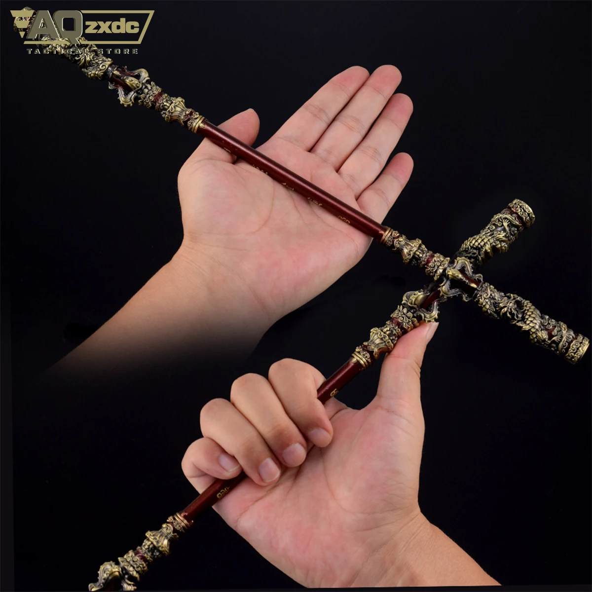 Black Myth: Goku Model Weapon Ruyi Gold Rod 13.78 in (35 cm) Alloy Club Model Miniature Son Goku Goods Black Mythology Model Toy