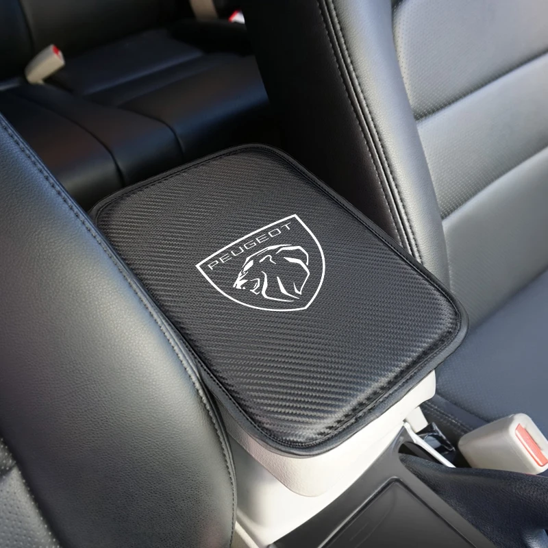 1PCS Car Interior Accessories Armrest Cushion Center Console Protective elbow Rest Pad For Peugeot 206 207 307 3008 2008 308 408