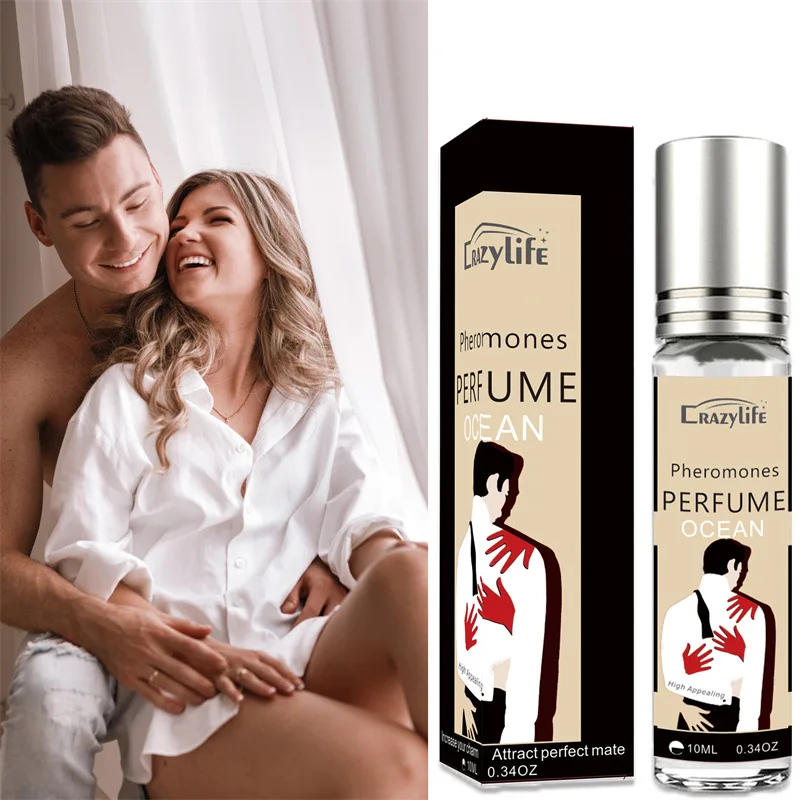 Parfum feromon seksi menggoda untuk pria wanita menarik Androstenone feromon minyak wangi stimulasi seksual 10ML