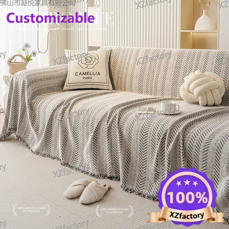 Factory Direct 2026 Top Ratedsofa towel anti-cat claw dirt-resistant cover summer universal cover four-season universal sofa cus