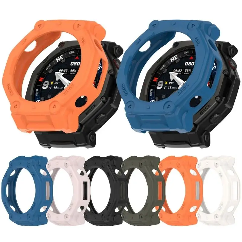 

Half Enclosed Shielding Shell Easy installs Fashionable Openwork Design Smartwatch Cover Suitable for Smartwathces D2RC