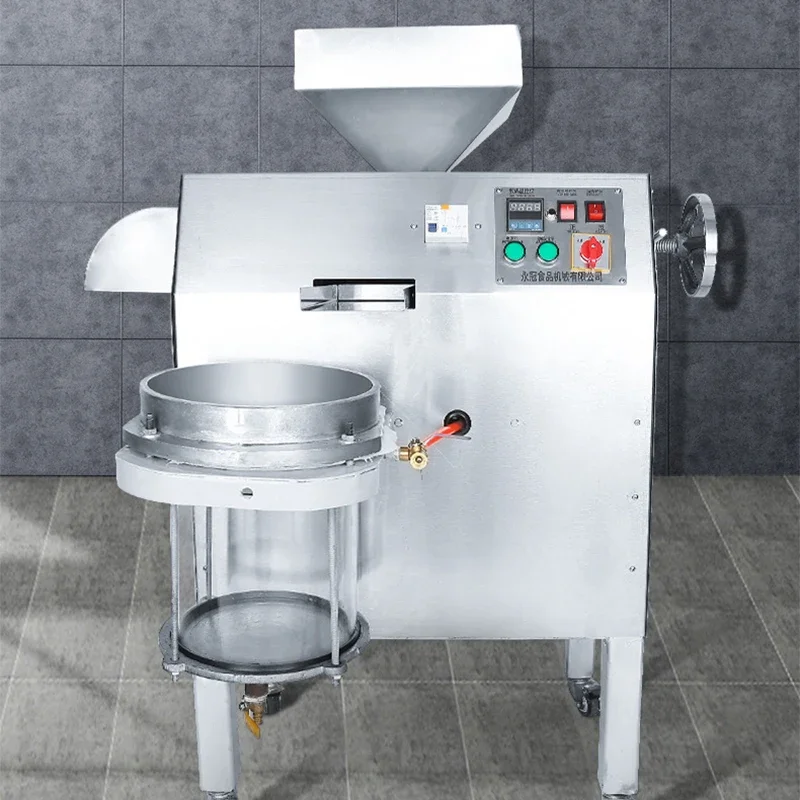 【Best】Commercial Oil Press YG60 Peanut Walnut Hot and Cold Double Pressing Stainless Steel Intelligent Temperature Control Oil P