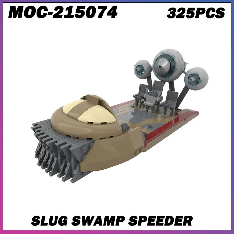 

MOC Building Block Space Wars Series Brown Speedboat Brick Model Creativity Education Toy Birthday Gifts MOC-215074 325PCS