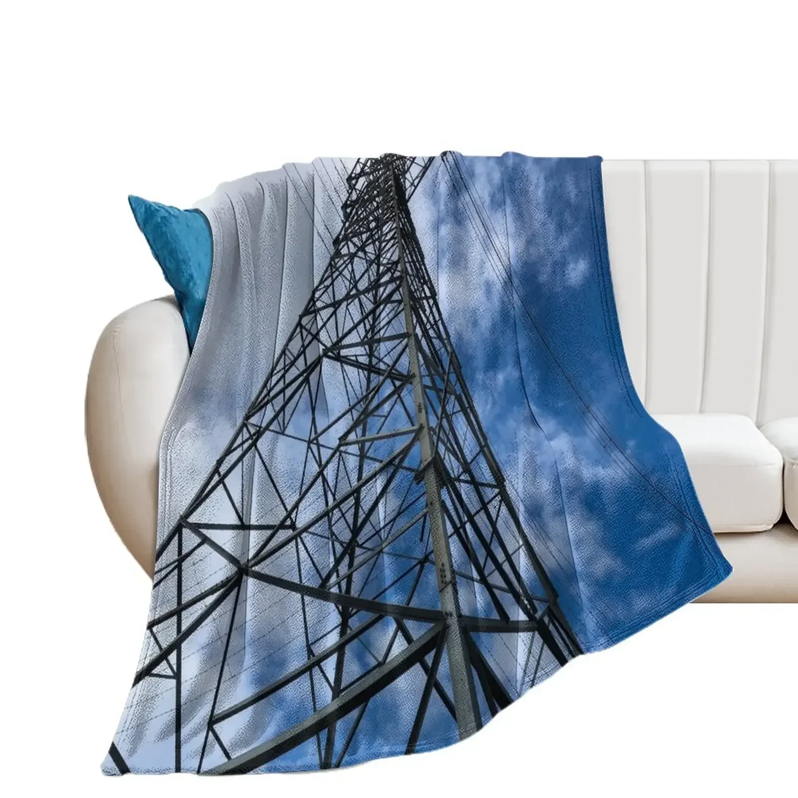 

Power Pylon Throw Blanket Travel Cute Plaid Blankets Sofas Of Decoration Blankets