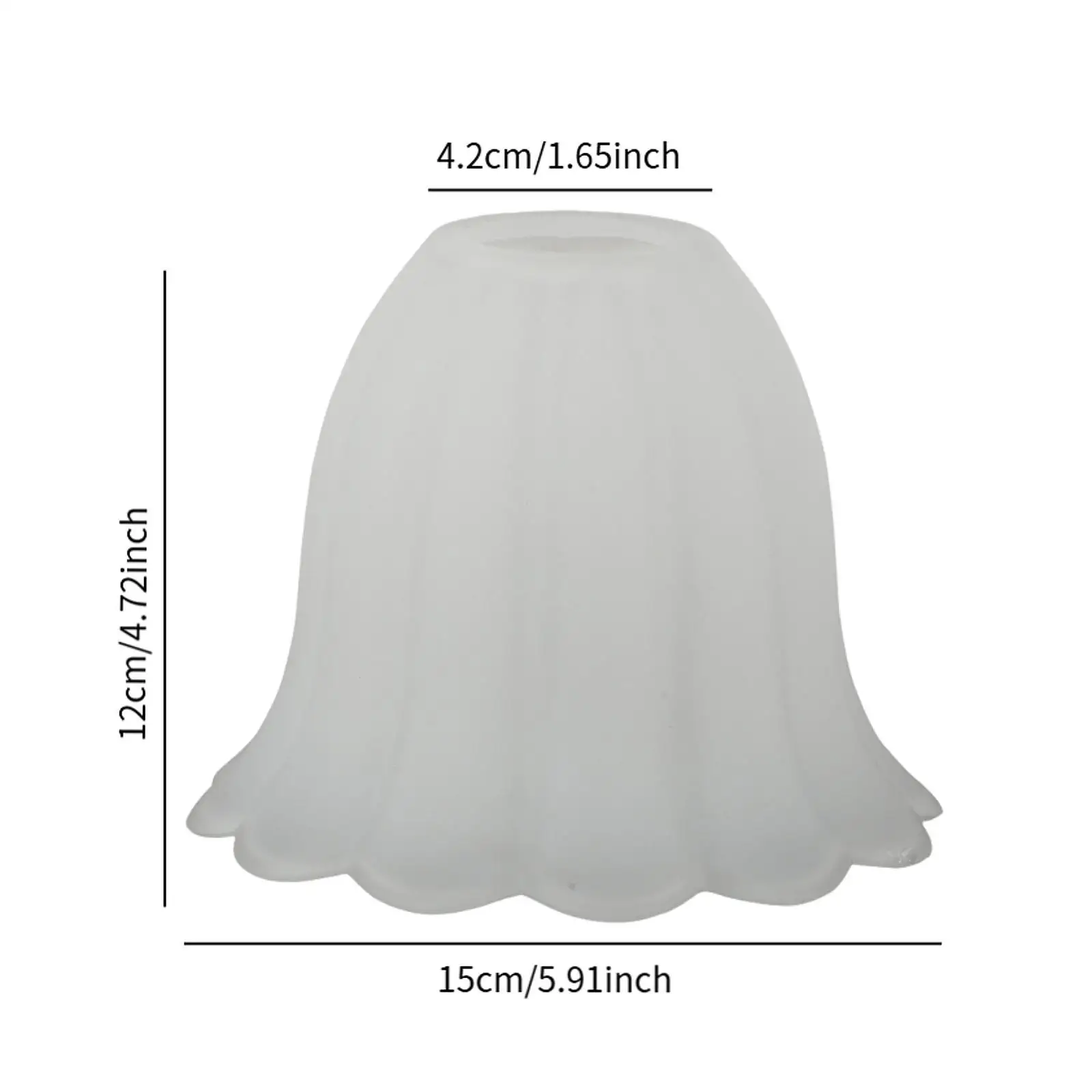 Copertura per lampada a sospensione con paralume in vetro smerigliato per applique da parete a soffitto