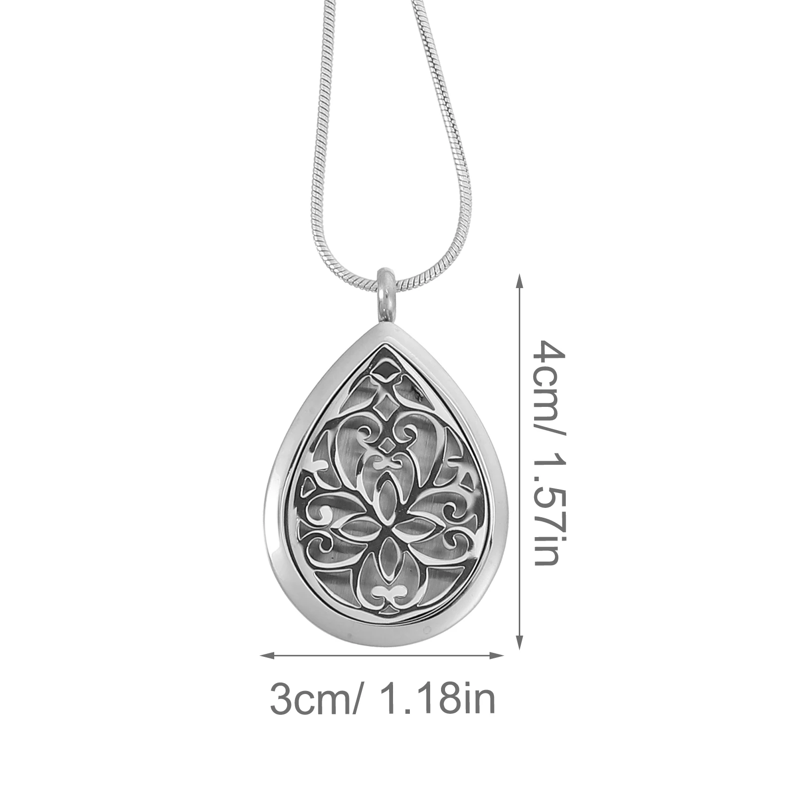 

Stainless Steel Oil Necklace 28mm Diffuser Aromatherapy Necklaces Simple Stainless Steel Diffuser Necklace Elegant