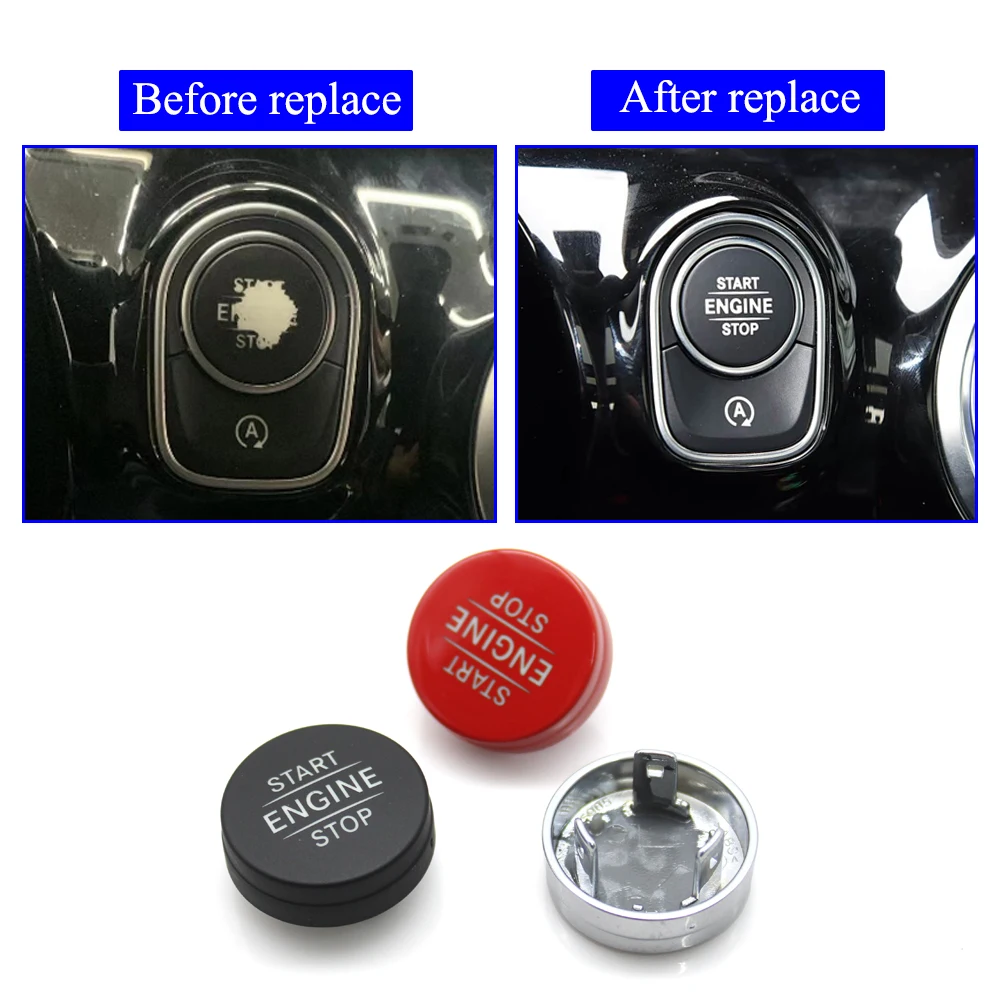 Start Stop Switch Auto Button Engine Ignition Cover Trim Strip For Benz A B V CLA Sprinter W177 W247 W447 W448 W118 W907 W910
