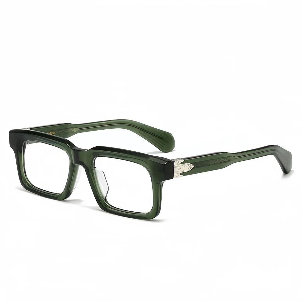 

Retro Punk Style Brand Designer Acetate Glasses Frame Women's Leisure Travel Fashion Personalized Optical Prescription Eyeglass