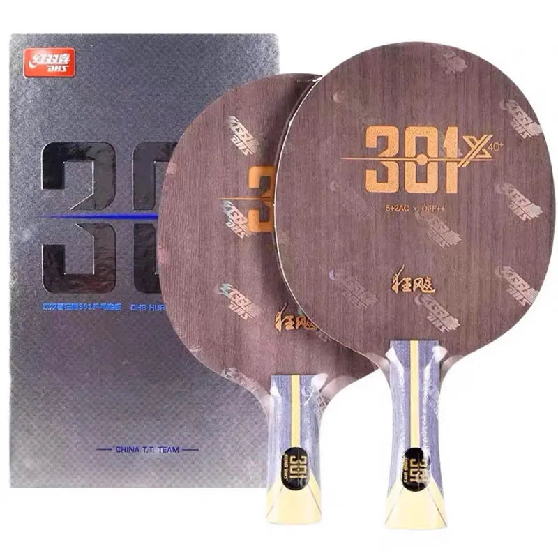 

Genuine DHS Hurricane 301X H301 X Table Tennis Blade 5 Wood and 2 AC Professional Offensive Ping Pong Blade Thickened Core