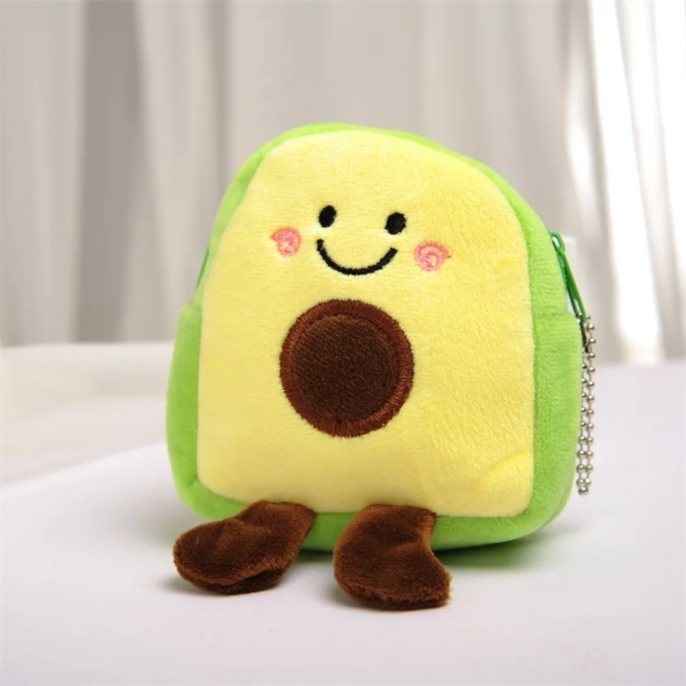 Lindo dibujo animado lindo monedero forma animal suave mini monedero estuche para auriculares