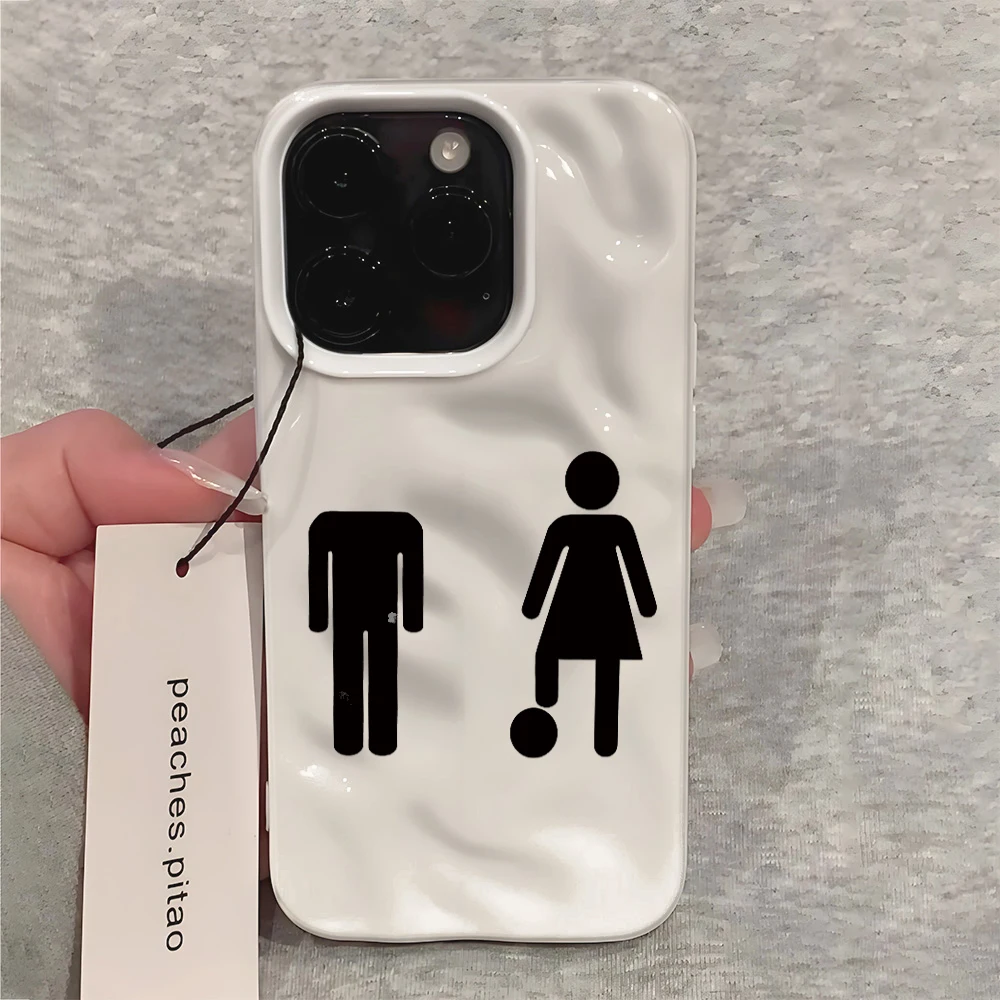 Shockproof Phone Case Full Coverage Button Cover for iPhone plus 15 14 16 pro 12 17 13 Black White Fashion Compatible Y2K Style