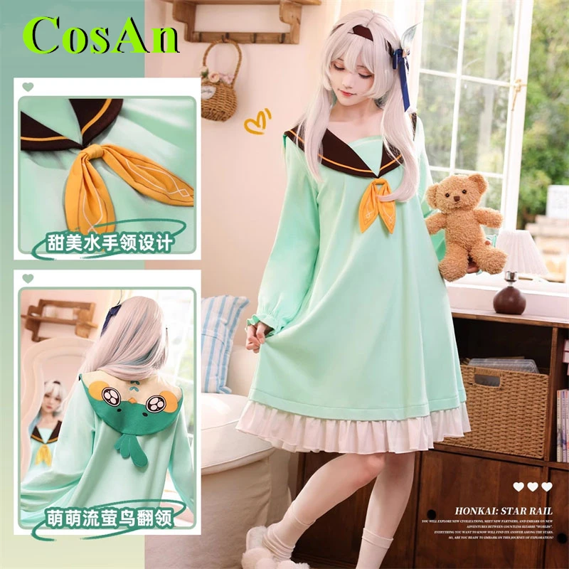 

CosAn Honkai: Star Rail Firefly Herta Robin Night Skirt Cosplay Costume Pajamas Lolita Dress Game New Girl Women’s Wear