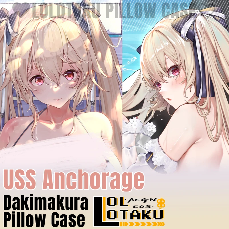 USS Anchorage Dakimakura Azur Lane Game Pillowcase Hugging Full Body Sexy Pillow Case Cushion Cover Home Bedding Decor Otaku