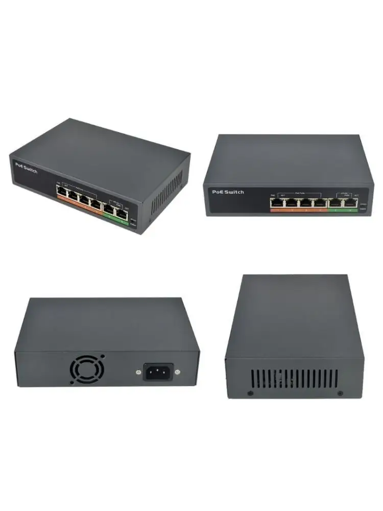 

652f Полный гигабитный переключатель POE 6 портов Ethernet Networking Switches Unerarigered 4 PoE +2 SFP
