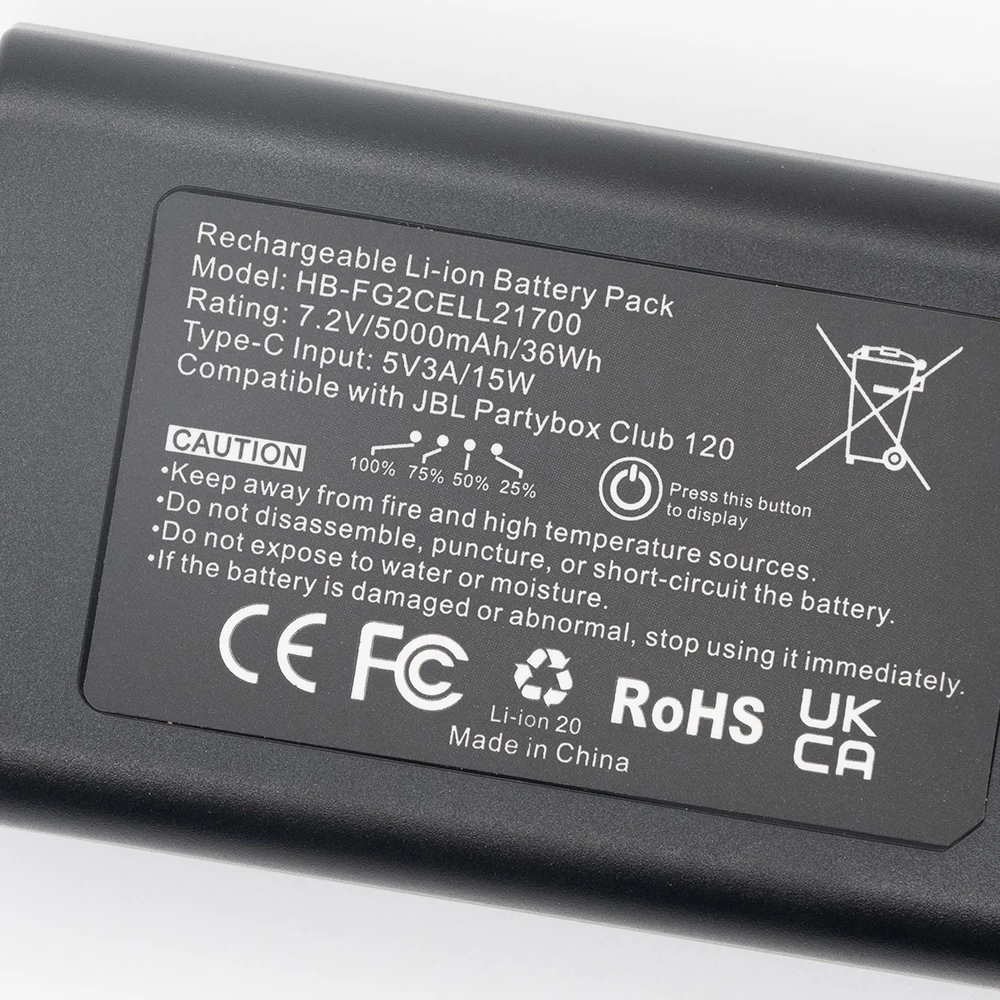 BNN FG2 Stage 120 Battery Replacement Compatible for JBL PartyBox Club 120 Portable Perfect Replacement for JBL Battery 200