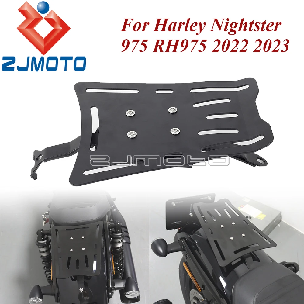 

Motorcycle Rear Fender Luggage Rack Support Shelf For Harley Nightster 975 RH975 2022 2023 Solo Seat Frame Steel Luggage Carrier