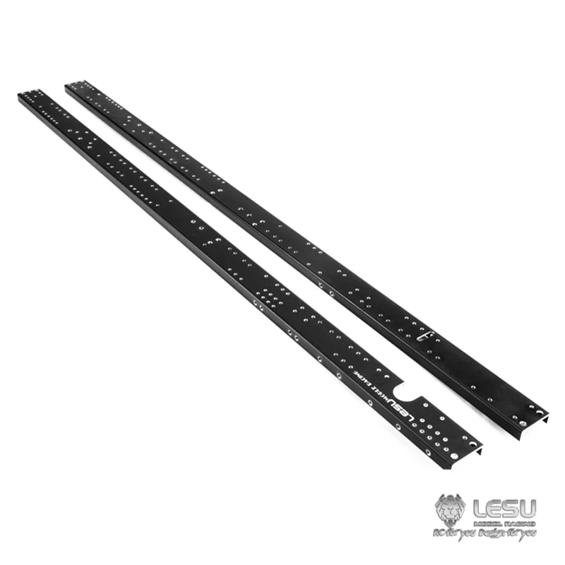 LESU CNC, carril de chasis de Metal de repuesto para bricolaje, modelo RC 1/14 6*6, camión volquete, juguetes al aire libre TH02368