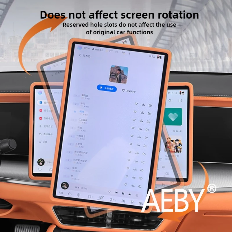 AEBY ل BYD Sealion 7 2024 واقي للشاشة غطاء سيليكون مضاد للخدش HD واضح مرن فيلم شاشة الكريستال السائل واقية #5