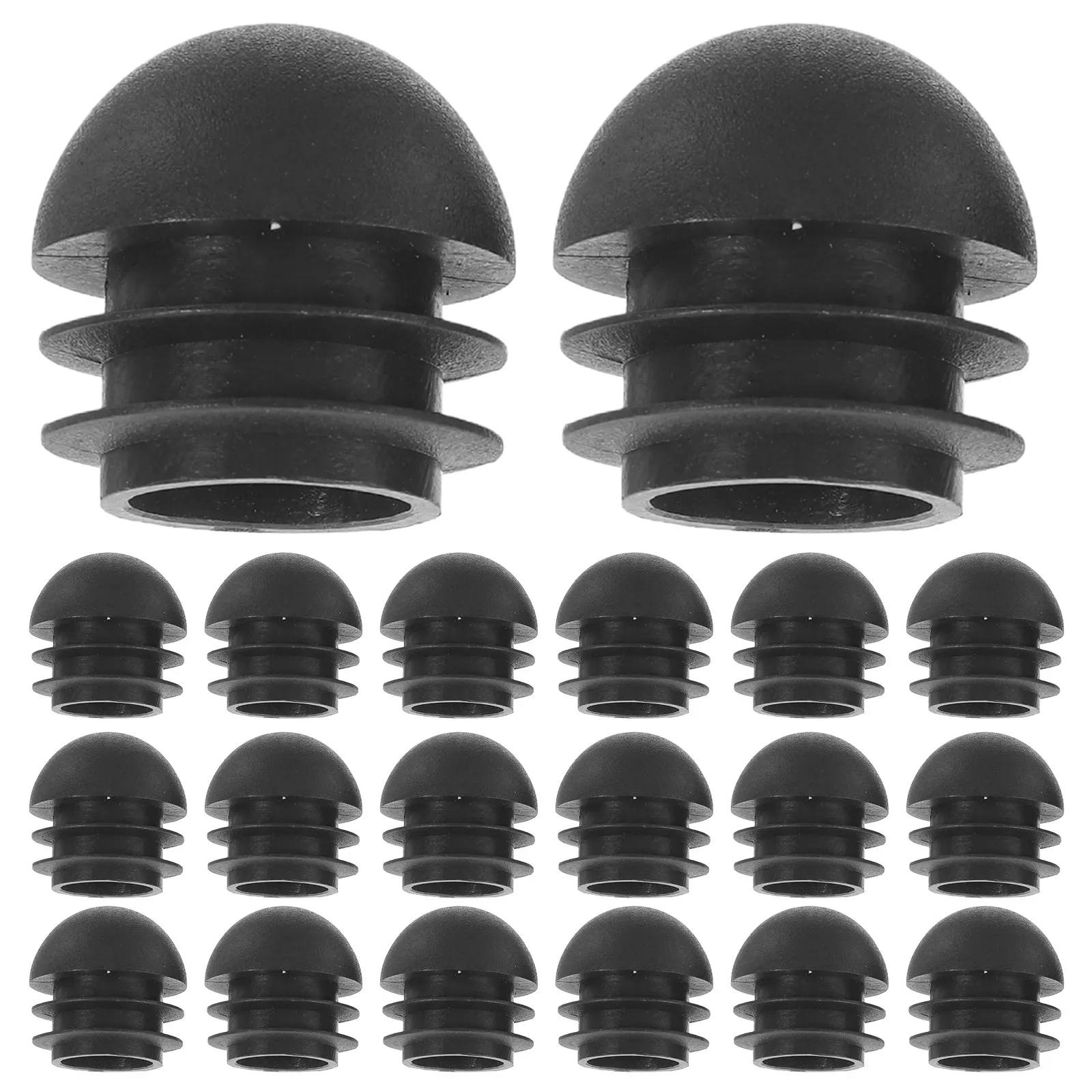 25Pcs Round Plastic End Cap Tube Plug Insert for 22Mm Pipelines Leak Proof Dust Stopper Industrial Home Construction