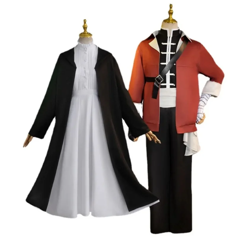 Anime Freeze Beyond Journey's End Anime Fren Sky Cosplay Costume Cloak Coat Dress Uniform Christmas Carnival Party Clothes