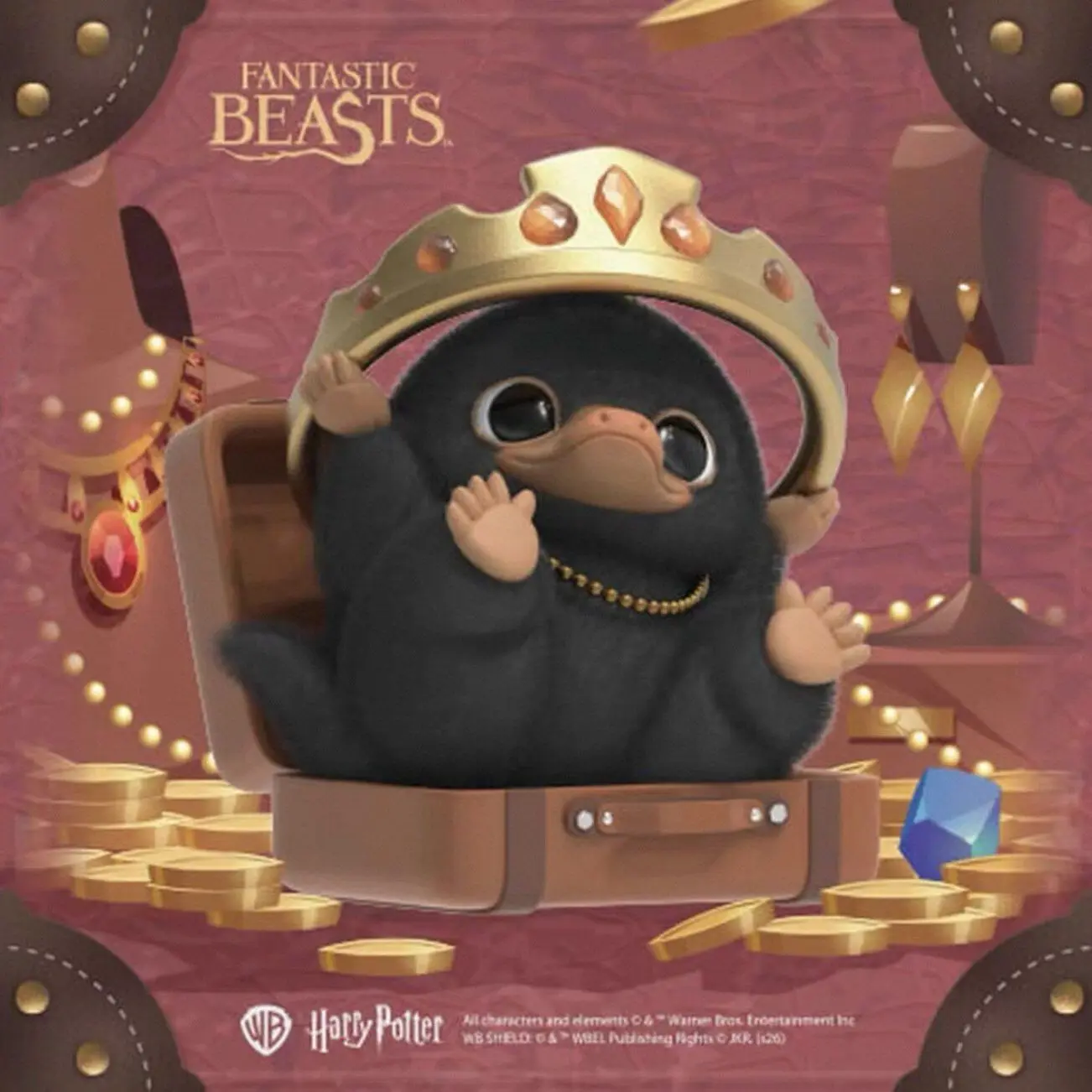 Nieuwe echte fantastische beesten Blind Box The Jewelry Museum Series Mystery Box Niffler Anime Figuur Leuk Decor Verjaardagscadeau Speelgoed