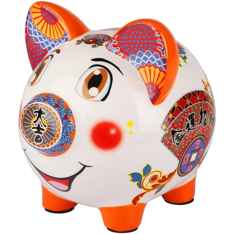 

Ceramic lucky pig piggy bank ornament creative home