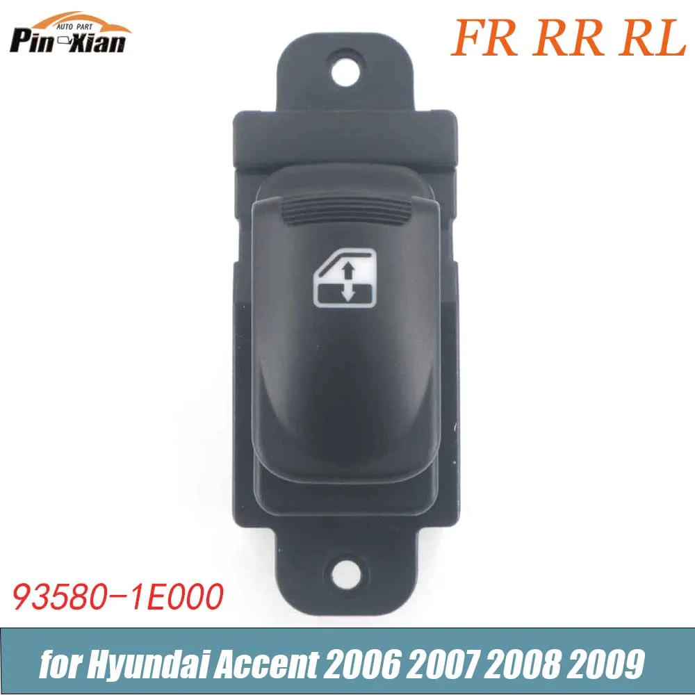 Car Window Lifter Button 93580-1E000 For Hyundai Accent 2006 2007 2008 2009 7P FR RR RL Electricl Window Switch 935801E000