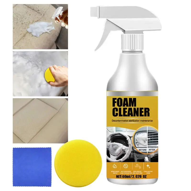 

Foam Cleaner For Car Interior Powerful Car Foam Cleaner Spray Effective Car Interior Foam Cleaner Leather Car Seat Cleaner Stain