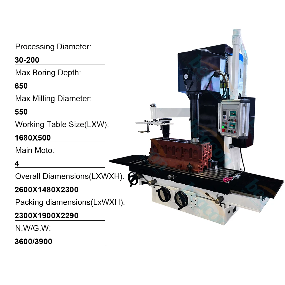 TX200 Horizontal Boring and Resurfacing Machine for Engine Cylinder Blocks
