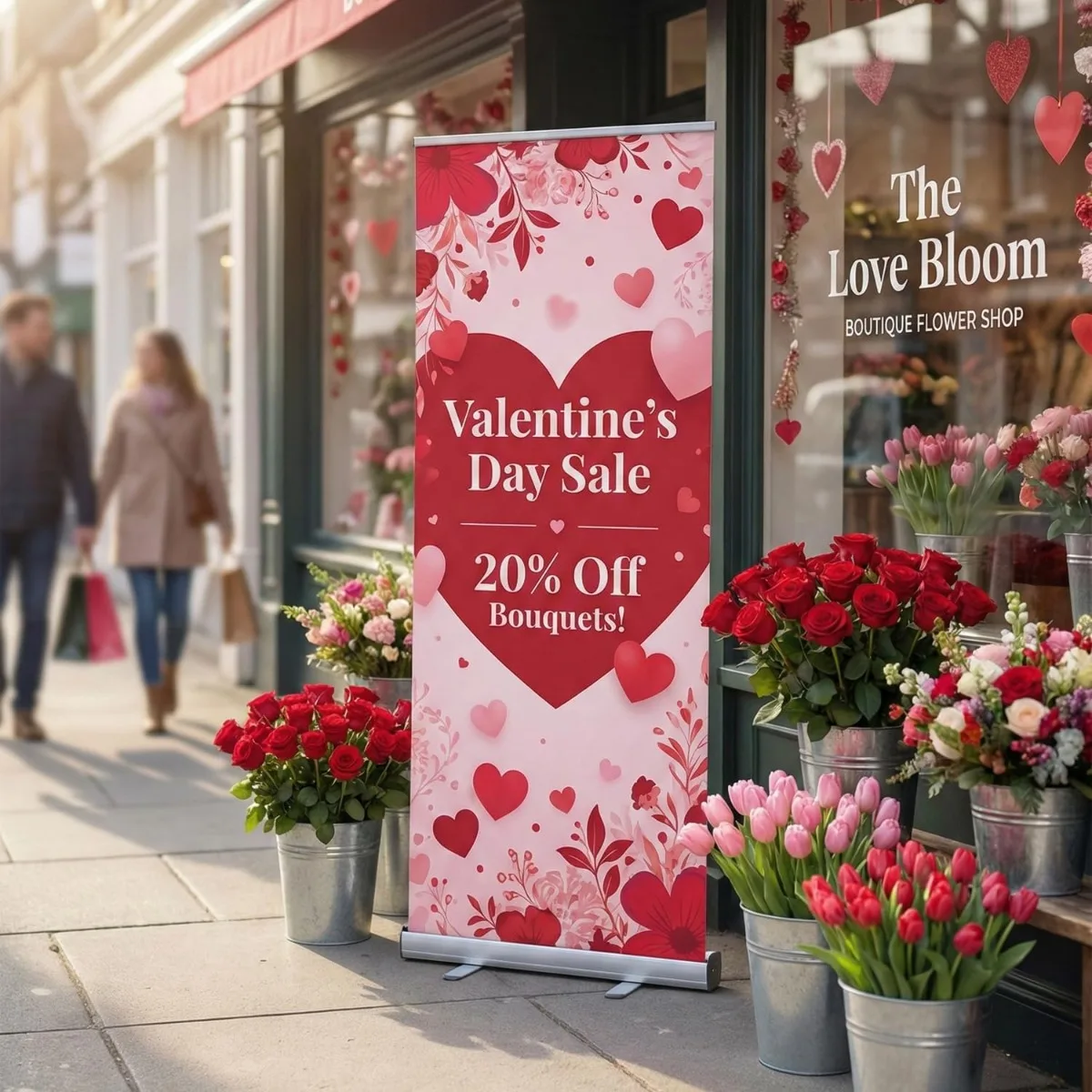 Custom Retractable Banner Stand Personalized Roll Up Display for Business Advertising Trade Show 80x200cm