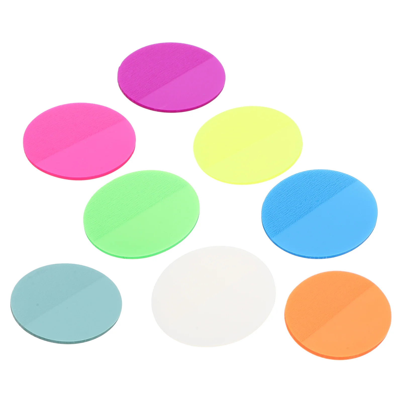 1Set Round Memo Material Self-Adhesive Tearable Multi-Function Portable Note Pads Office School Household Daily Use