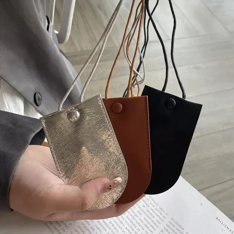 2pcs Pull-Out Key Case Cover Case PU Leather Key Sleeve Protector Car Key Holder Storage Bag Wallet Case Pendant With Neck Strin
